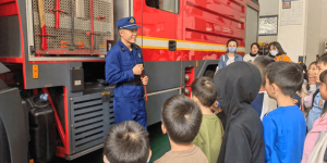 月牙湖社区开展消防安全教育活动