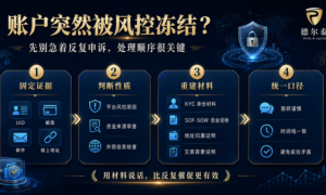 账户突然被风控冻结、资产提不出来？先别急着反复申诉，处理顺序很关键